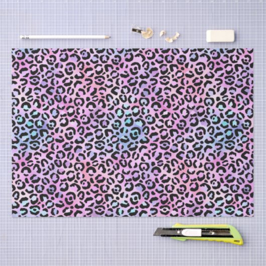 Regenboogijsgradiënt en luipspillen tissuepapier (Craft)