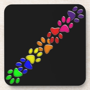 regenboogkafdruk drankjes onderzetter