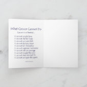 Regenboogkanker kan geen Angel-Wenskaarten doen Kaart (Binnen)