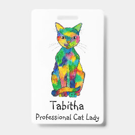 Regenboogkat Badge
