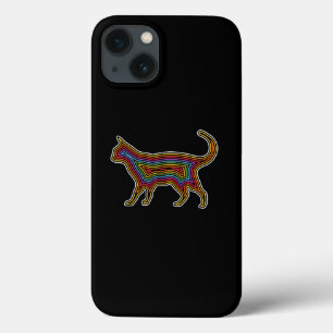 Regenboogkat iPhone 13 Hoesje