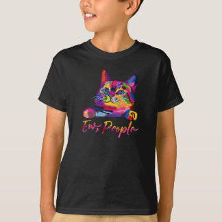 Regenboogkat Ew Mensen T-shirt