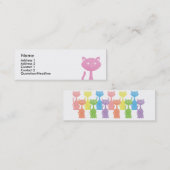 RegenboogKatten Mini Visitekaartje (Voorkant / Achterkant)