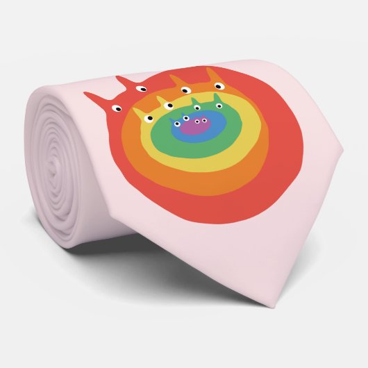 Regenboogkatten Stropdas (Opgerold)