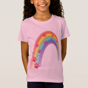 Regenboogkattenspoor T-shirt