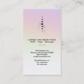 *~* Regenboogkers De maan faseert de hemels Visitekaartje (Achterkant)