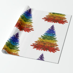 regenboogkerstboom cadeaupapier
