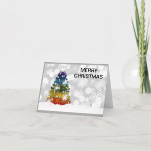 Regenboogkerstboom Kaart