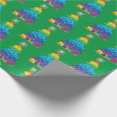 Regenboogkerstboom LGBTQ Pride Wrapping Paper Cadeaupapier (Hoek)