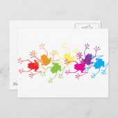 Regenboogkikkers Briefkaart (Voorkant / Achterkant)