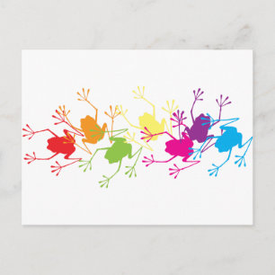 Regenboogkikkers Briefkaart