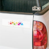Regenboogkikkers Bumpersticker (Op Truck)