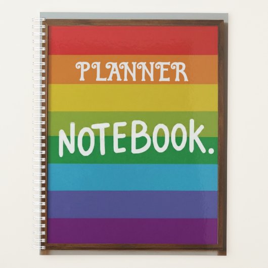 Regenboogkleur Planner (Voorkant)