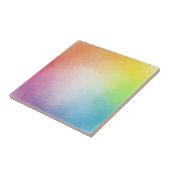  regenboogkleuren Abstracte elegant Tegeltje (Zijkant)