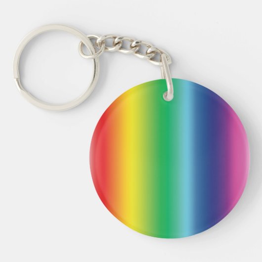 regenboogkleuren - acryl sleutelhanger (Voorkant)