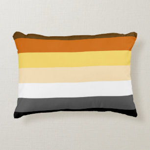 Regenboogkleuren Beer Proud Kleuren Beer Proud Vla Decoratief Kussen