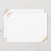 Regenboogkleuren Blanco Sjabloon elegant (Voorkant / Achterkant)