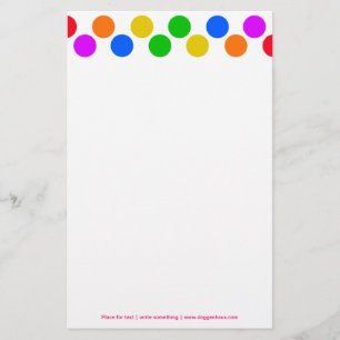Regenboogkleuren Briefpapier