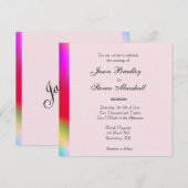 Regenboogkleuren Huwelijk tussen twee mannen Kaart (Voorkant / Achterkant)