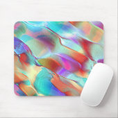 Regenboogkleuren in virtuele parelrots muismat (Met muis)
