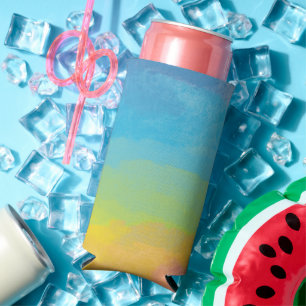 Regenboogkleuren koeler fris en grappig
