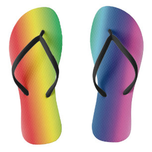 regenboogkleuren lgbt trots teenslippers
