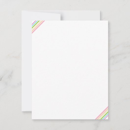 Regenboogkleuren met matige, zwarte Sjabloon (Voorkant)