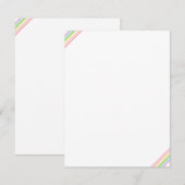 Regenboogkleuren met matige, zwarte Sjabloon (Voorkant / Achterkant)