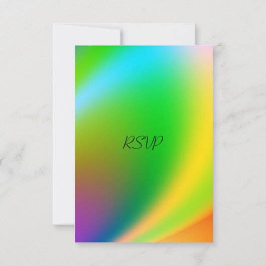 Regenboogkleuren RSVP (Achterkant)
