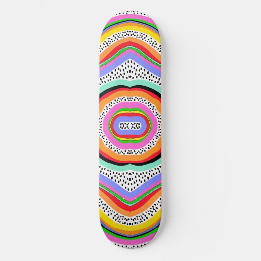 Regenboogkleuren Skateboard (Voorkant)