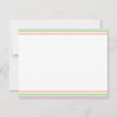 Regenboogkleuren Stripe Blank Sjabloon Trendy (Voorkant)