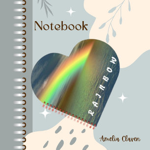 Regenboogkleuren Zee Ocean Sparkly Notitieboek