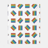 Regenboogkleurencils Fleece Deken (Voorkant)