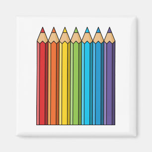 Regenboogkleurencils Magneet