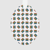 Regenboogkleurencils Ornament (achterkant)