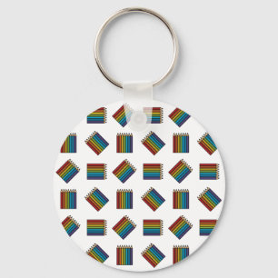 Regenboogkleurencils Sleutelhanger