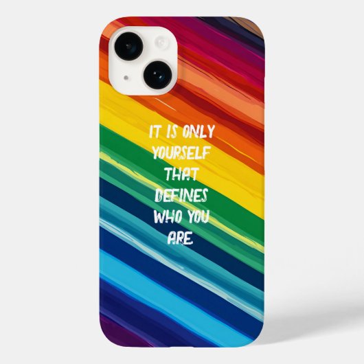 Regenboogkleurig Case-Mate iPhone Case (Achterkant)