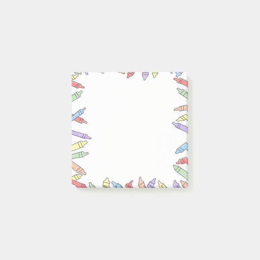 Regenboogkleurig notitieblok post-it® notes (Voorkant)