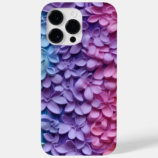 REGENBOOGKLEURIGE 3-D LOOK TINY FLOWERS Case-Mate iPhone CASE (Achterkant)