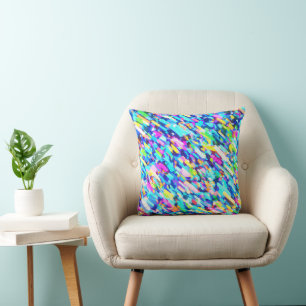 Regenboogkleurige Abstracte kunst Kussen