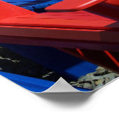 Regenboogkleurige Adirondack Chairs Poster (Hoek)