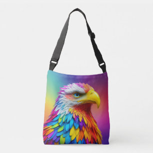Regenboogkleurige Bald Eagle-65456 Crossbody Tas