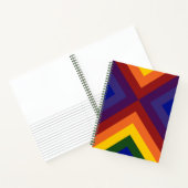 Regenboogkleurige Chevrons Schets notities Notitieboek (Binnen)