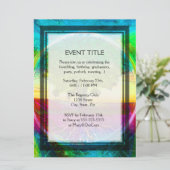 Regenboogkleurige levensboom kaart (Staand voorkant)