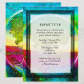 Regenboogkleurige levensboom kaart (Voorkant / Achterkant)