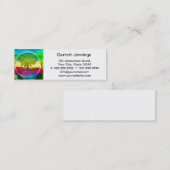 Regenboogkleurige levensboom mini visitekaartje (Voorkant / Achterkant)