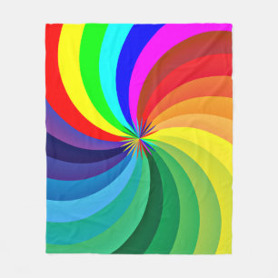 Regenboogkleurige Mandala-46556 Fleece Deken