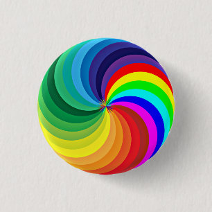 Regenboogkleurige Mandala-46556 Ronde Button 3,2 Cm