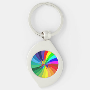 Regenboogkleurige Mandala-46556 Sleutelhanger