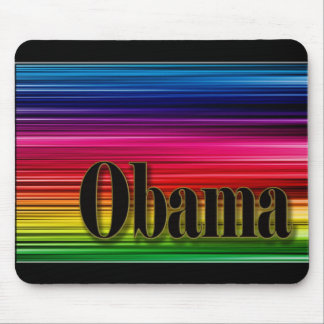 Regenboogkleurige Obama mousepad Muismat